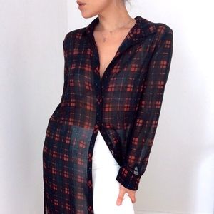 Millau long sleeved shirt/dress in XS